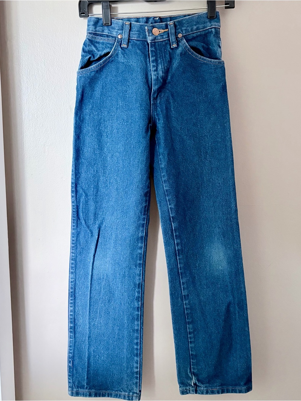 Wrangler Boys Cowboy Cut Slim Jeans Medium Wash Denim Sz 12 Slim